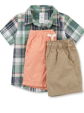 18-2T Kids top and 2 shorts Pants.
